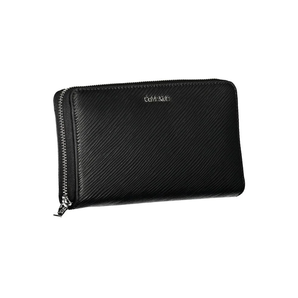 Calvin Klein Black Polyurethane Women Wallet - Zeiniez