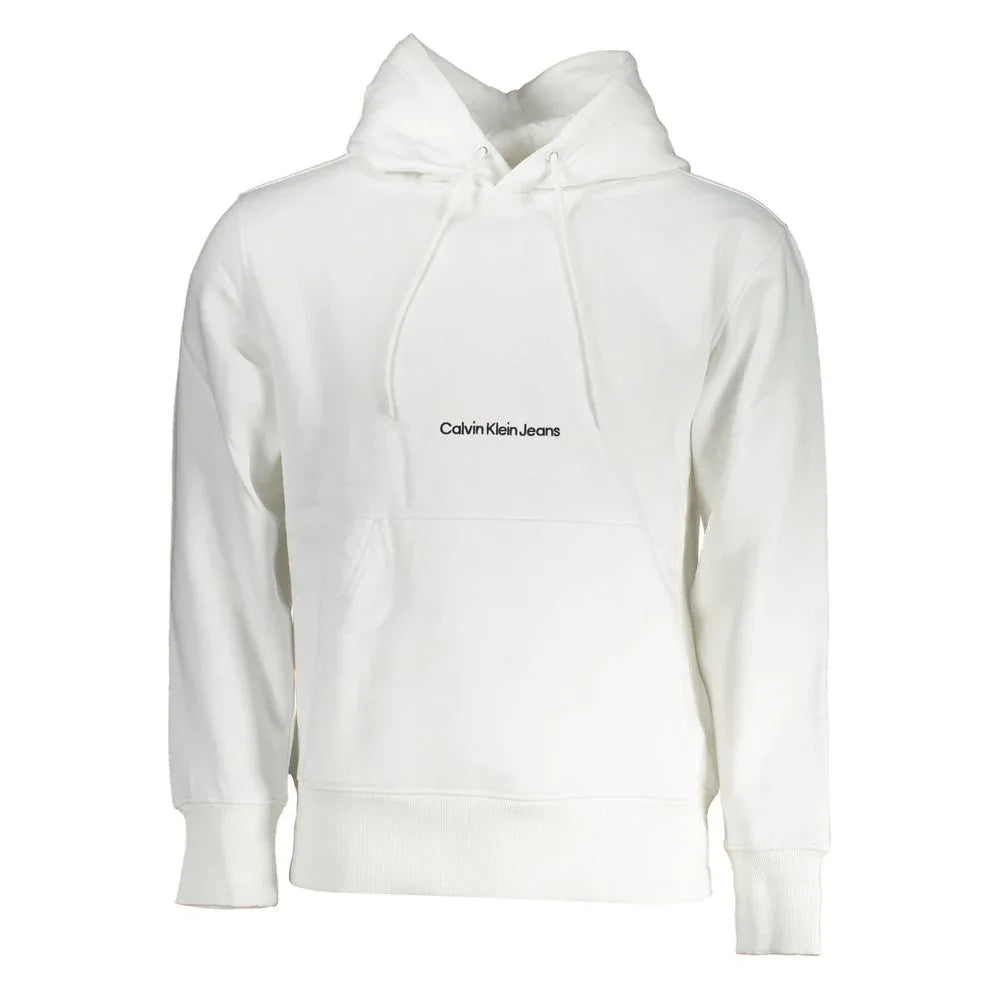 Calvin Klein White Cotton Men's Sweatshirt - Zeiniez