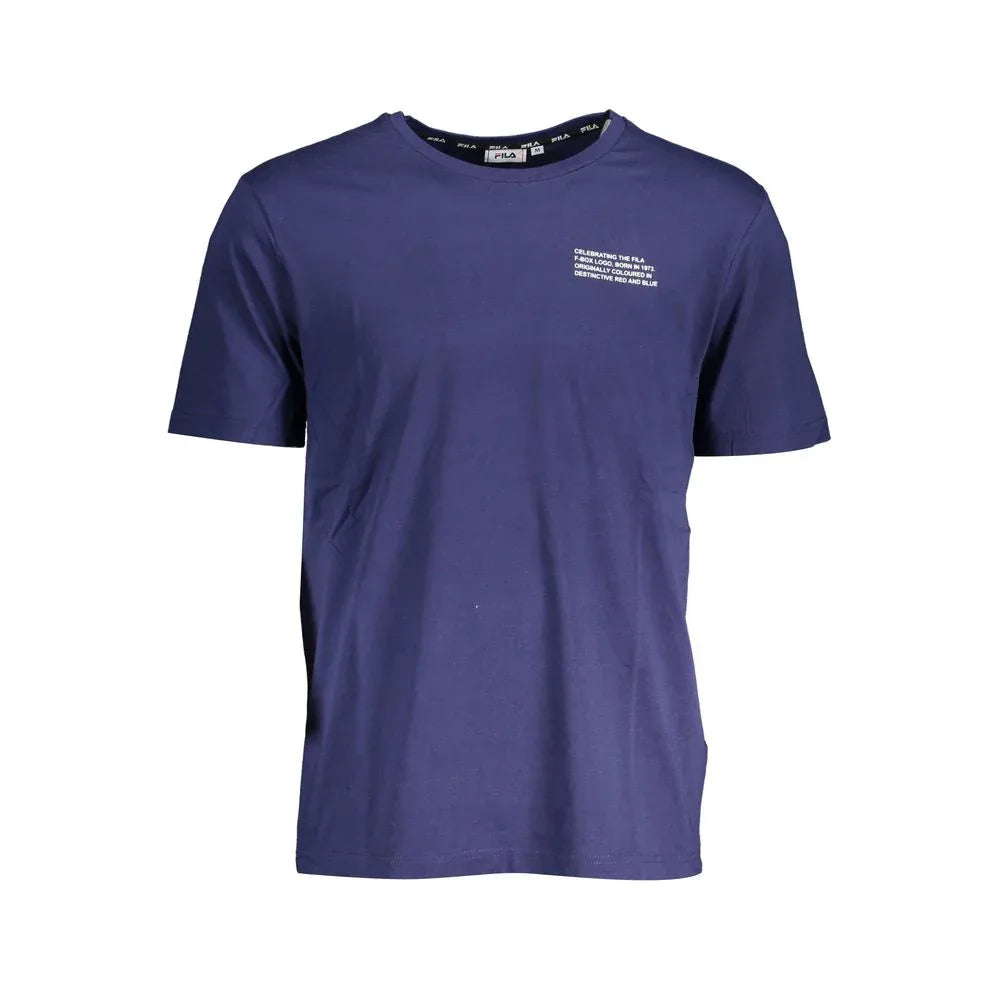 Fila Blue Cotton Men T-Shirt - Zeiniez