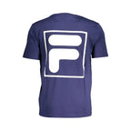 Fila Blue Cotton Men T-Shirt - Zeiniez
