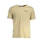 Fila Beige Cotton Mens T-Shirt - Zeiniez