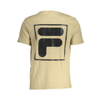 Fila Beige Cotton Mens T-Shirt - Zeiniez