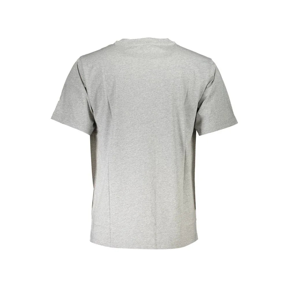 North Sails Grey Organic Cotton Men T-Shirt - Zeiniez