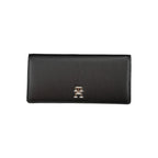 Tommy Hilfiger Black Polyurethane Women Wallet - Zeiniez