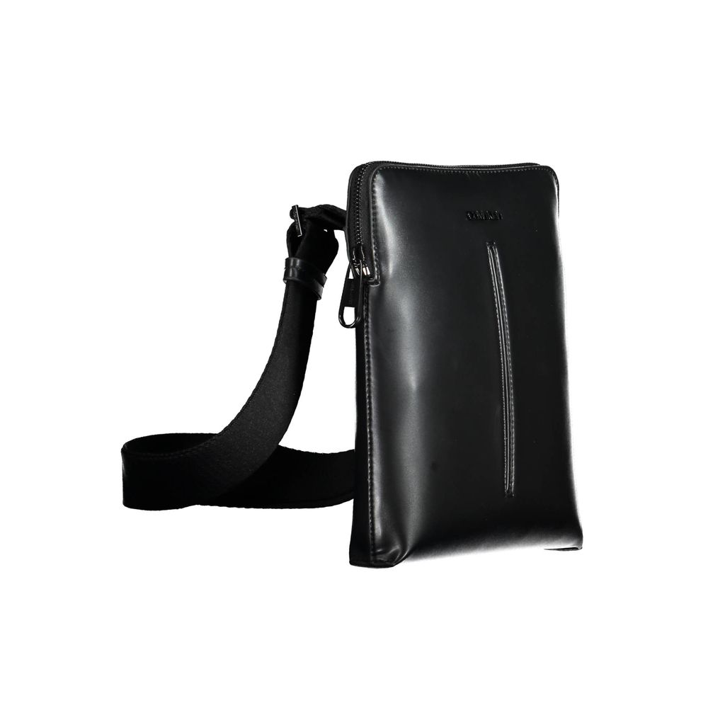 Calvin Klein Black Polyurethane Men's Shoulder Bag - Zeiniez
