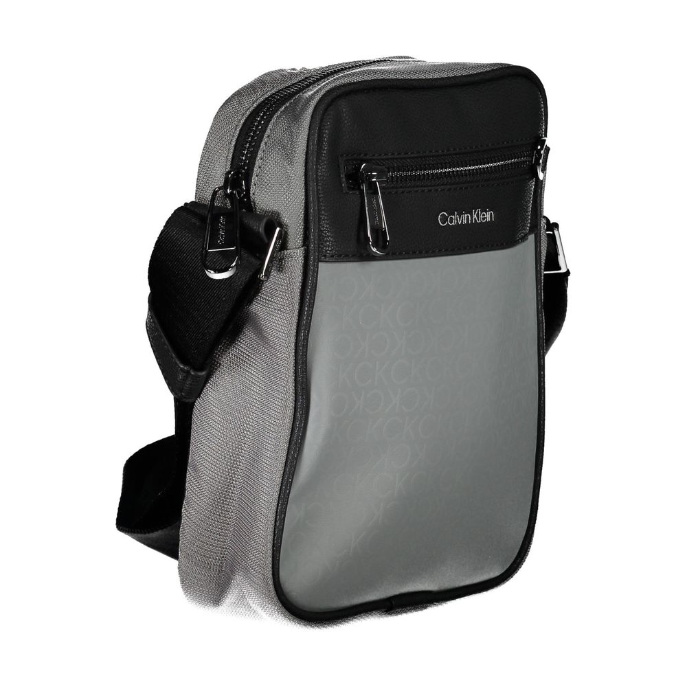 Calvin Klein Grigio Polyester Men Shoulder Bag - Zeiniez