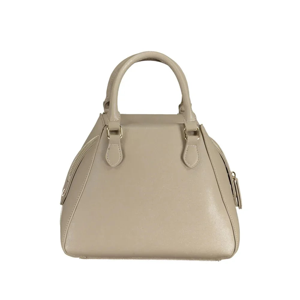 Mario Valentino Beige Polyurethane Women Handbag - Zeiniez