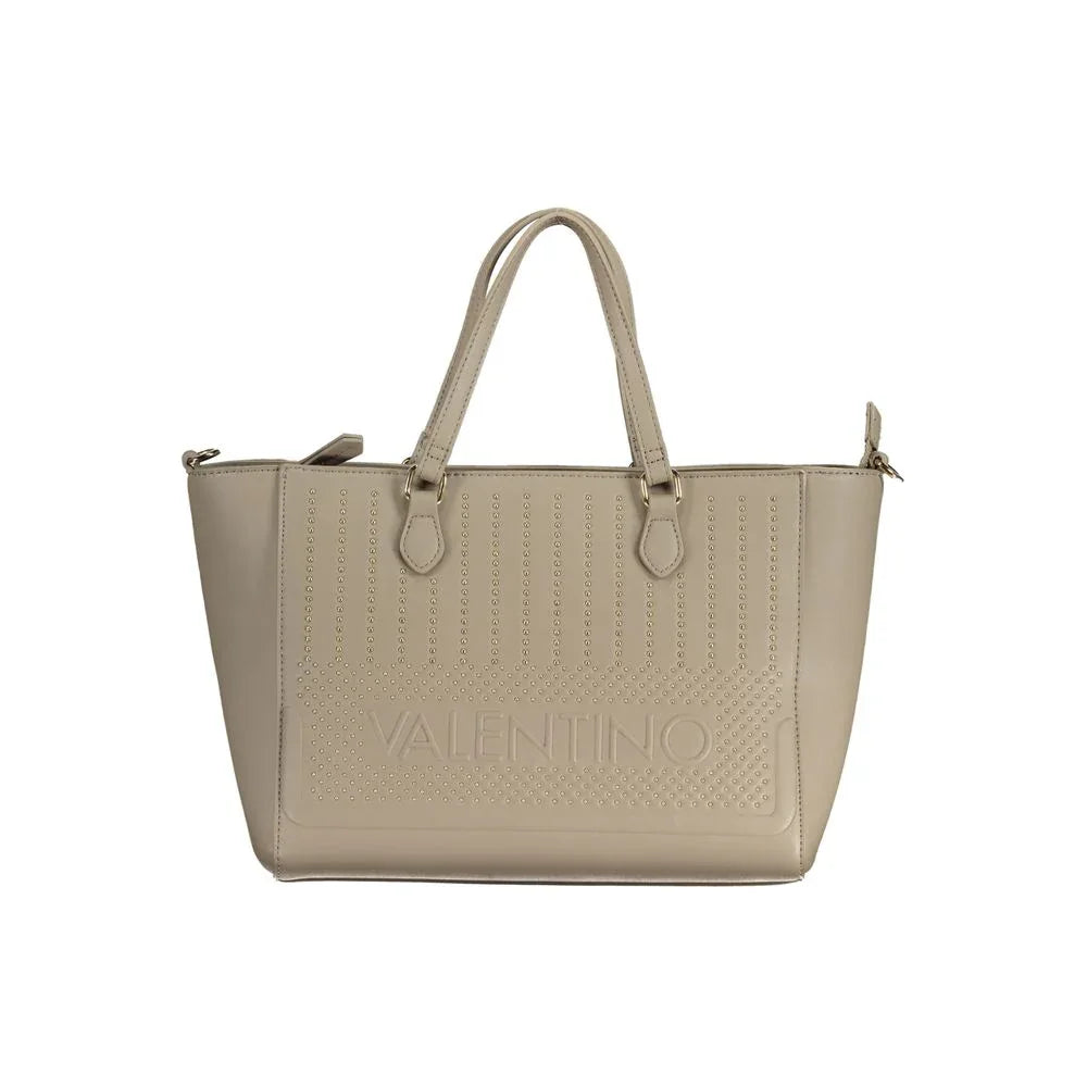 Mario Valentino Beige Polyurethane Women Handbag - Zeiniez