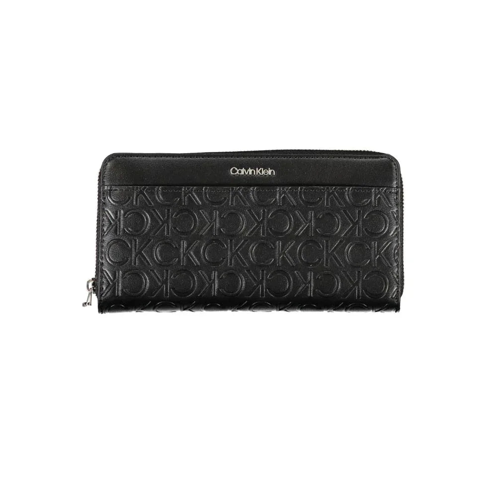 Calvin Klein Black Polyurethane Women Wallet - Zeiniez