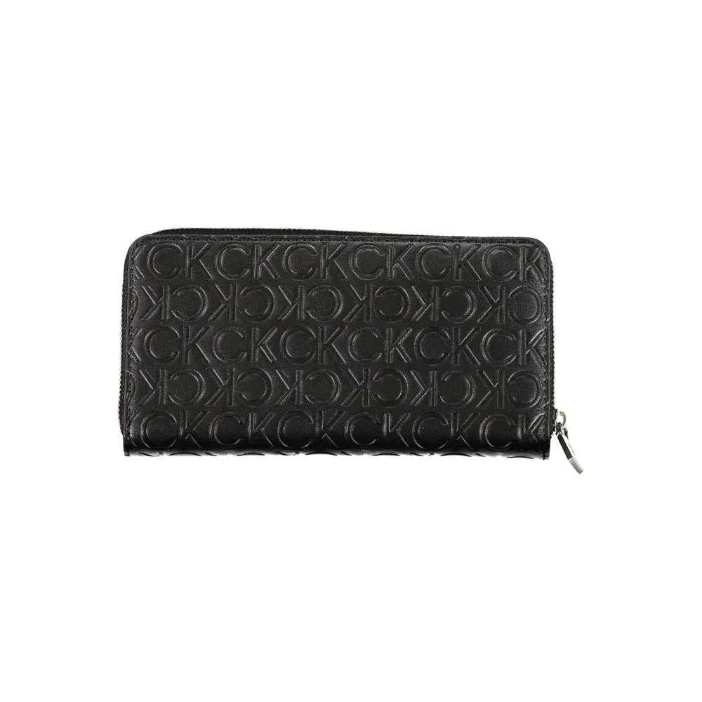 Calvin Klein Black Polyurethane Women Wallet - Zeiniez
