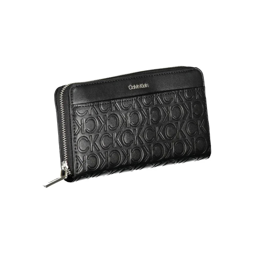 Calvin Klein Black Polyurethane Women Wallet - Zeiniez