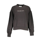 Calvin Klein Black Cotton Women Sweatshirt - Zeiniez