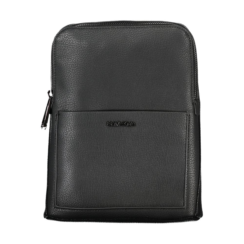 Calvin Klein Black Polyurethane Men's Shoulder Bag - Zeiniez