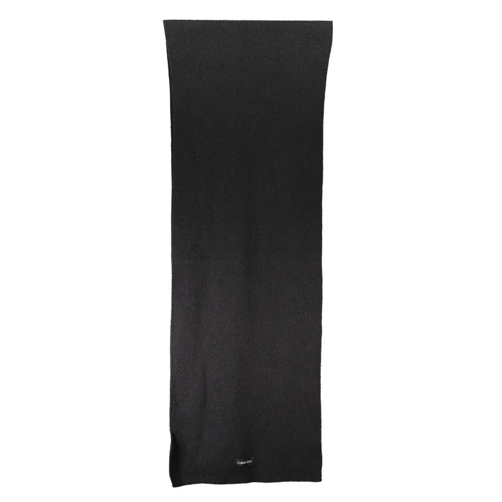 Calvin Klein Black Cotton Women Scarf - Zeiniez