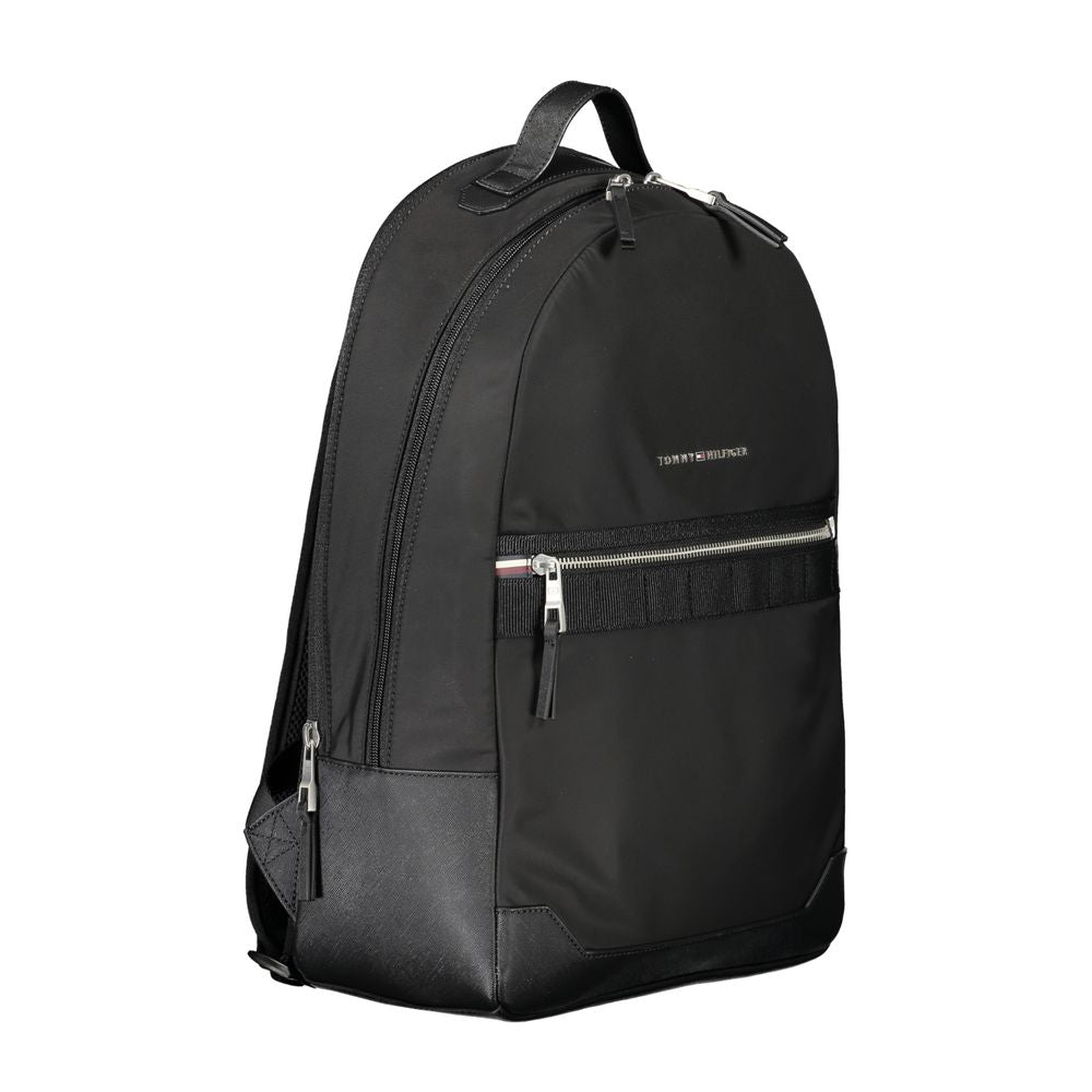 Tommy Hilfiger Black Polyester Men Backpack - Zeiniez