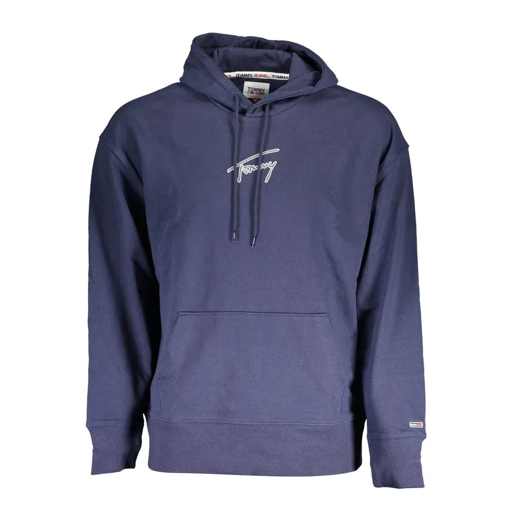 Tommy Hilfiger Blue Cotton Men's Hoodie Sweatshirt - Zeiniez