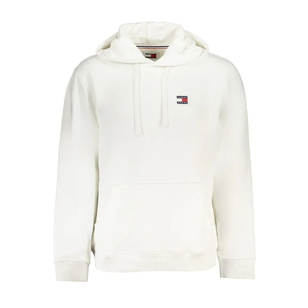 Tommy Hilfiger White Cotton Men's Sweatshirt Hoodie - Zeiniez