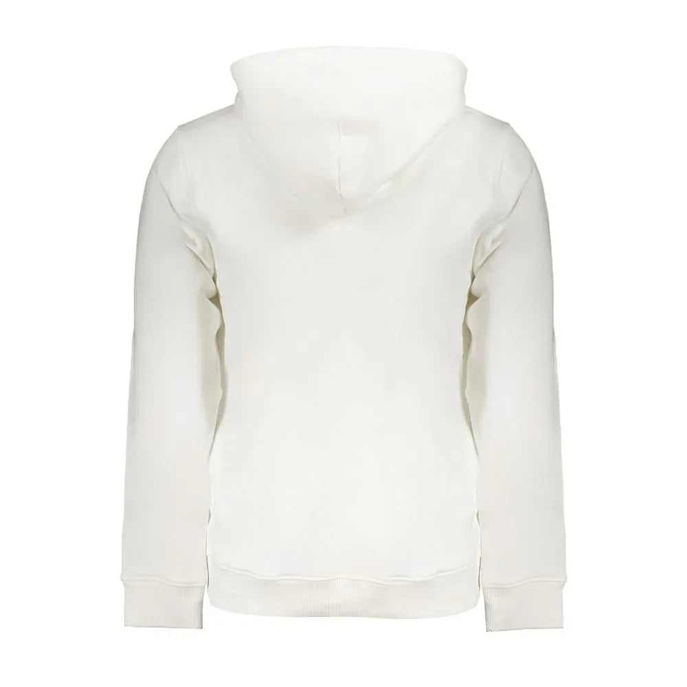 Tommy Hilfiger White Cotton Men's Sweatshirt Hoodie - Zeiniez