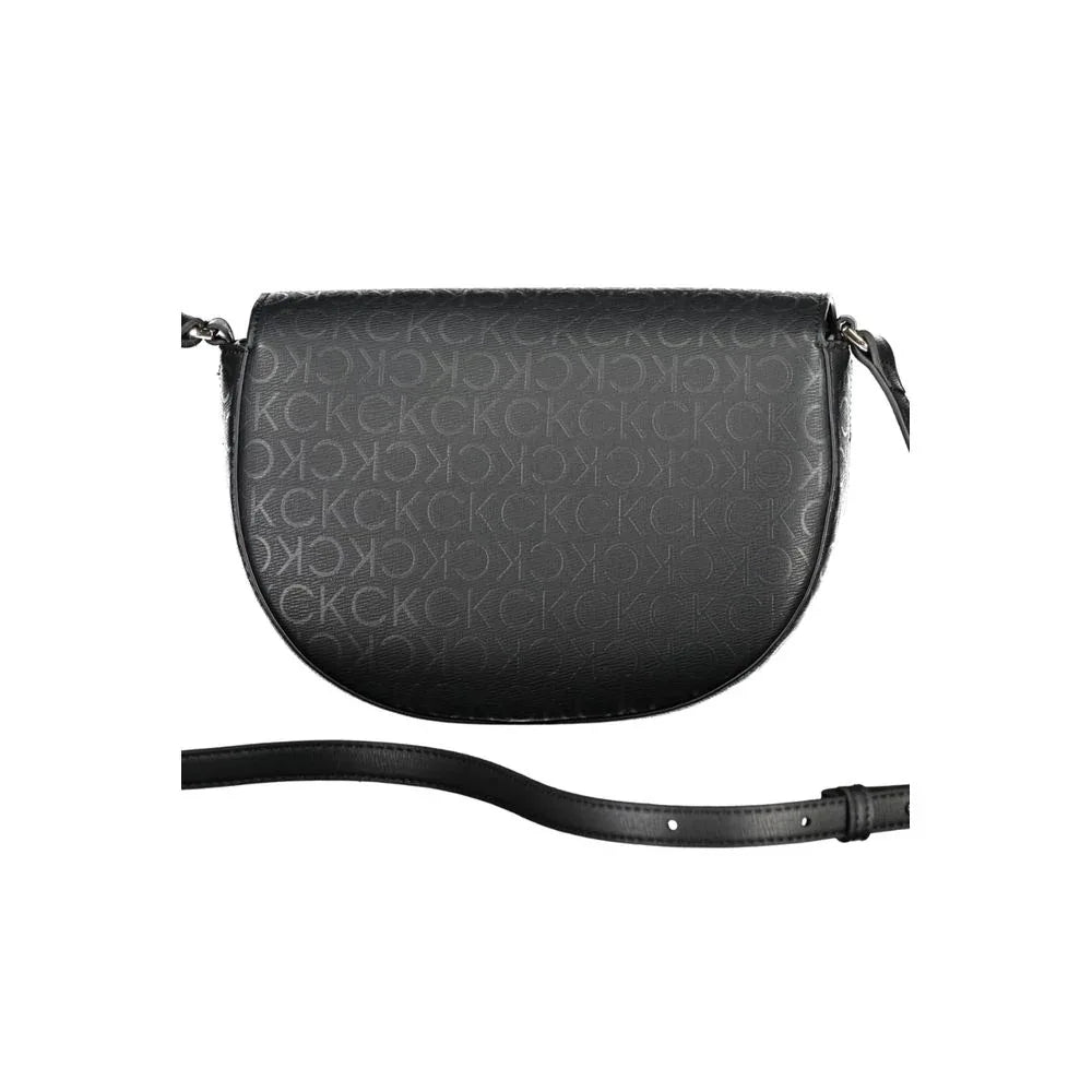 Calvin Klein Black Polyurethane Women Shoulder Bag - Zeiniez