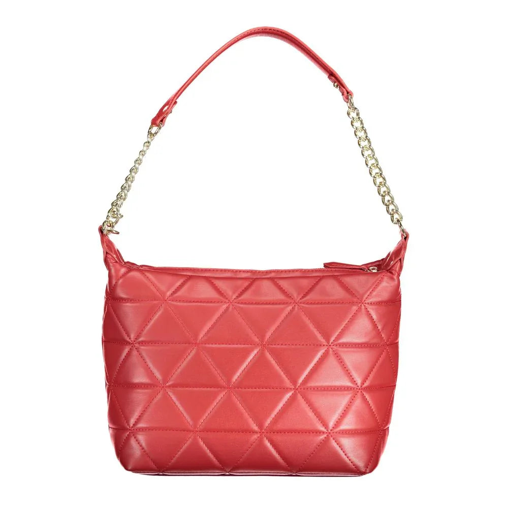 Mario Valentino Rosso Polyurethane Women Shoulder Bag - Zeiniez