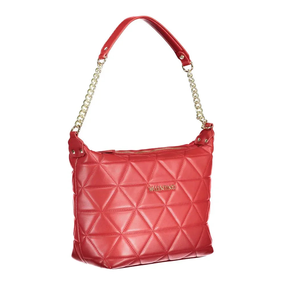 Mario Valentino Rosso Polyurethane Women Shoulder Bag - Zeiniez