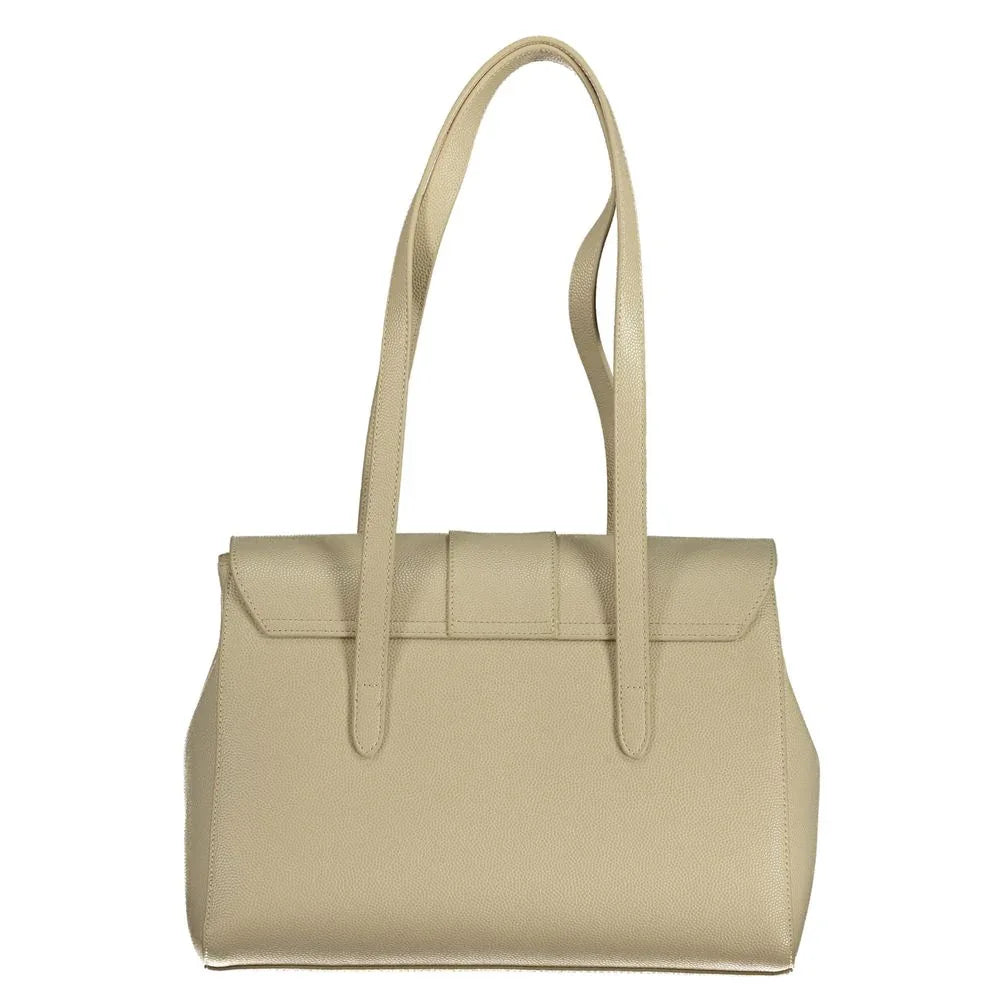 Mario Valentino Beige Polyurethane Women Handbag - Zeiniez