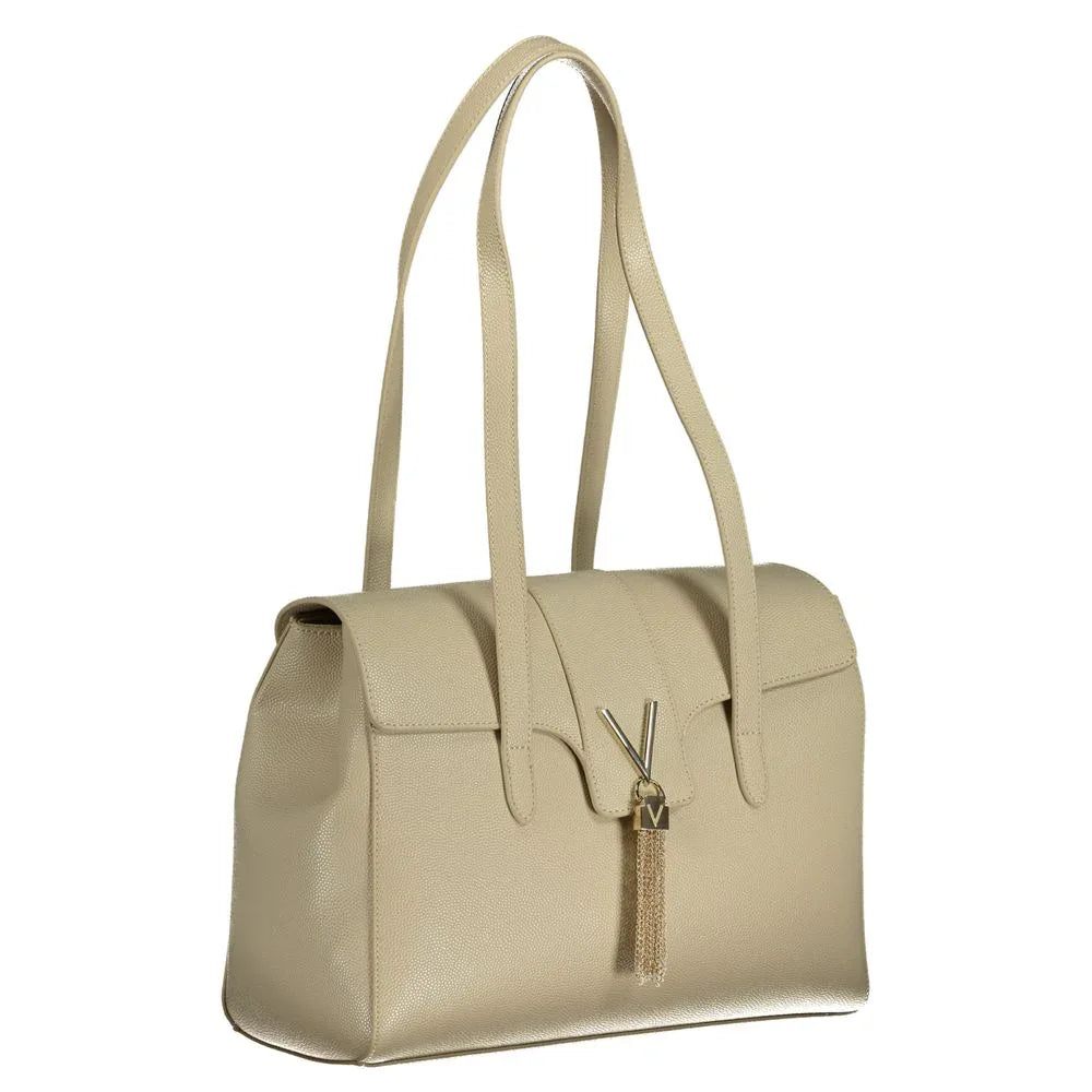 Mario Valentino Beige Polyurethane Women Handbag - Zeiniez