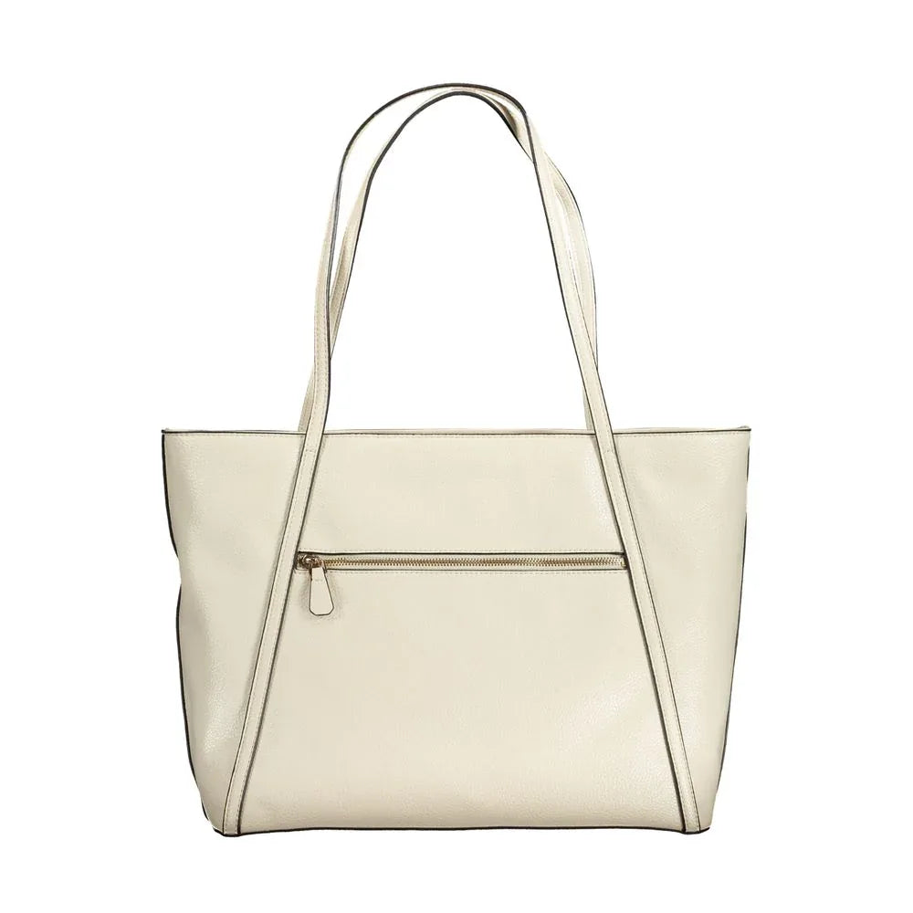 Guess Jeans Beige Polyurethane Women Handbag - Zeiniez