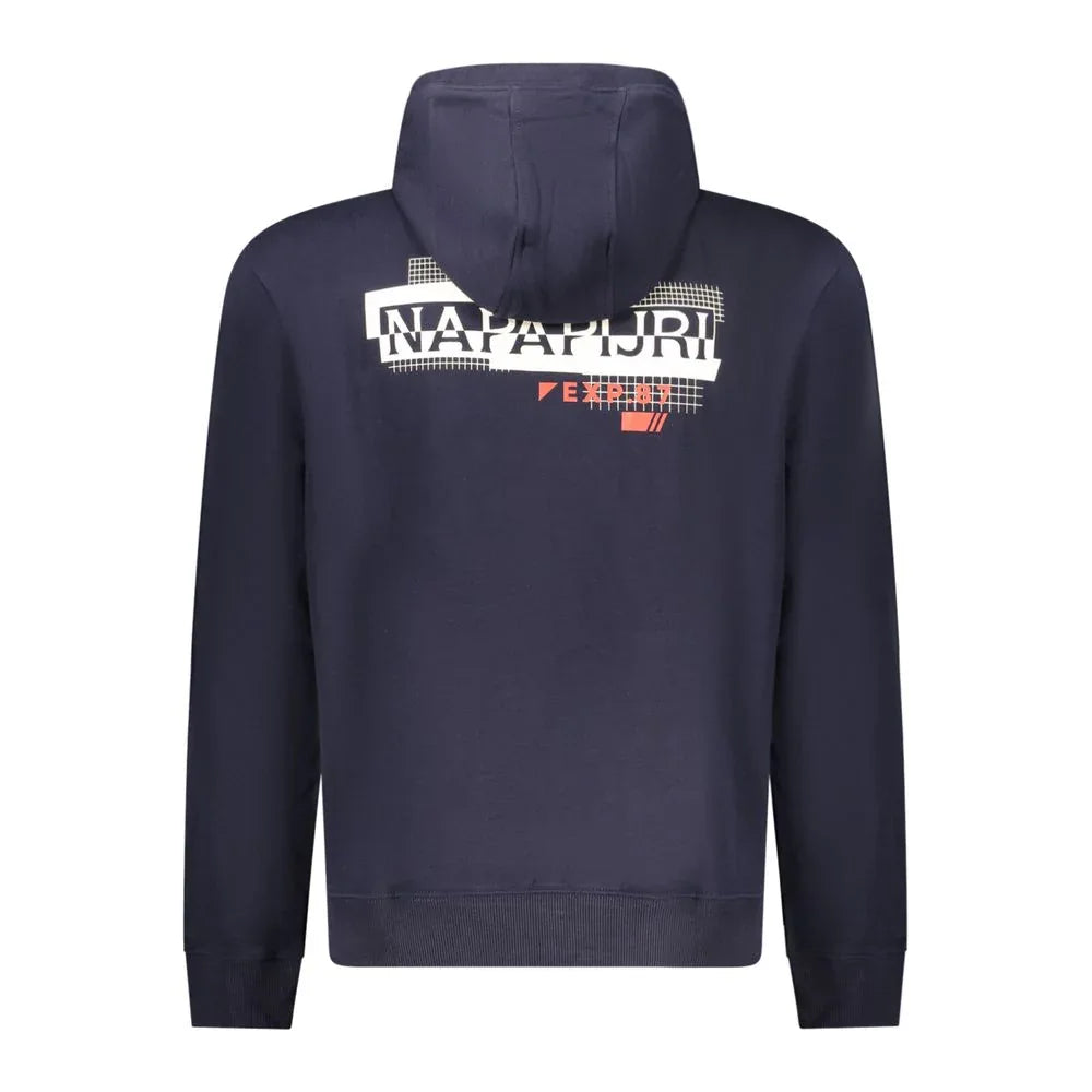 Napapijri Blue Cotton Men's Hoodie - Zeiniez
