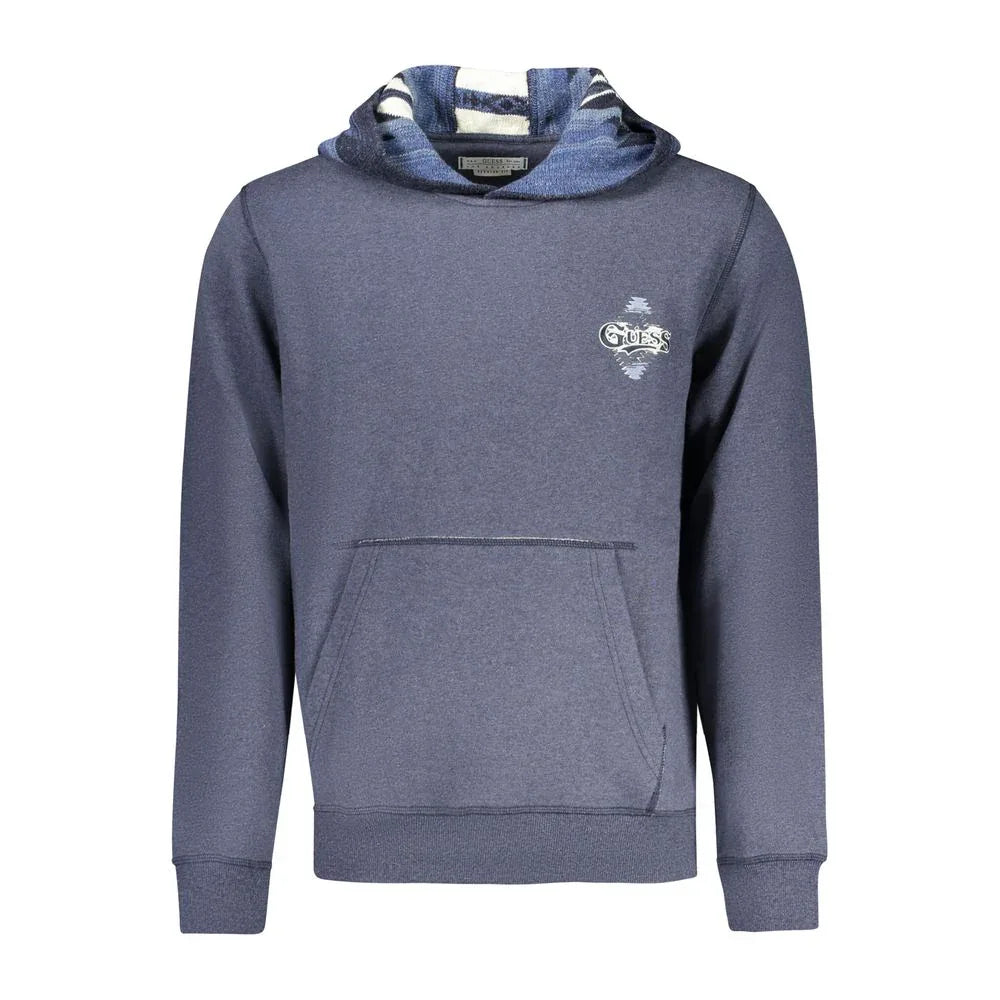 Guess Jeans Blue Cotton Men's Hoodie - Zeiniez