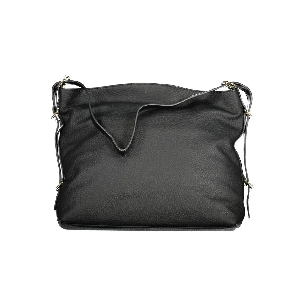 Mario Valentino Black Polyurethane Women Handbag - Zeiniez