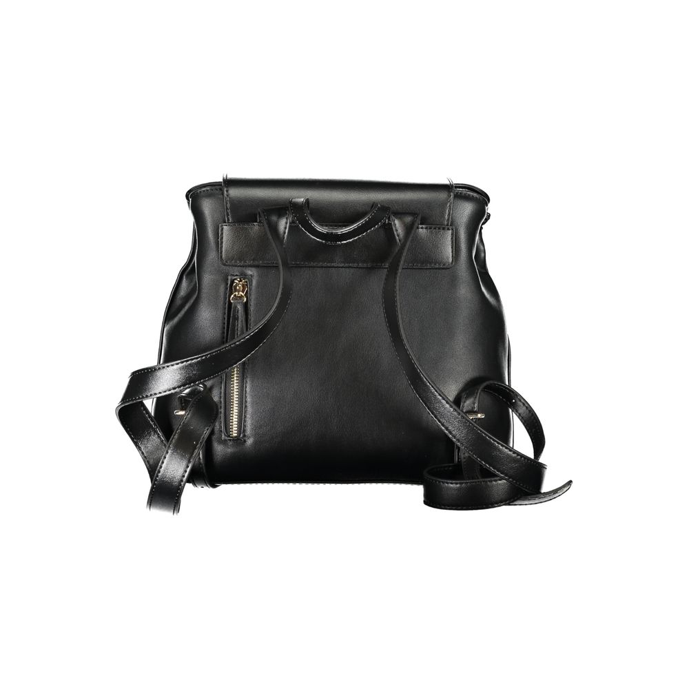 Mario Valentino Black Polyurethane Women Backpack - Zeiniez