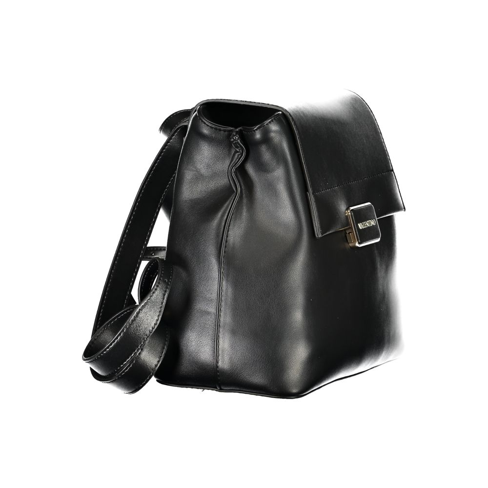 Mario Valentino Black Polyurethane Women Backpack - Zeiniez