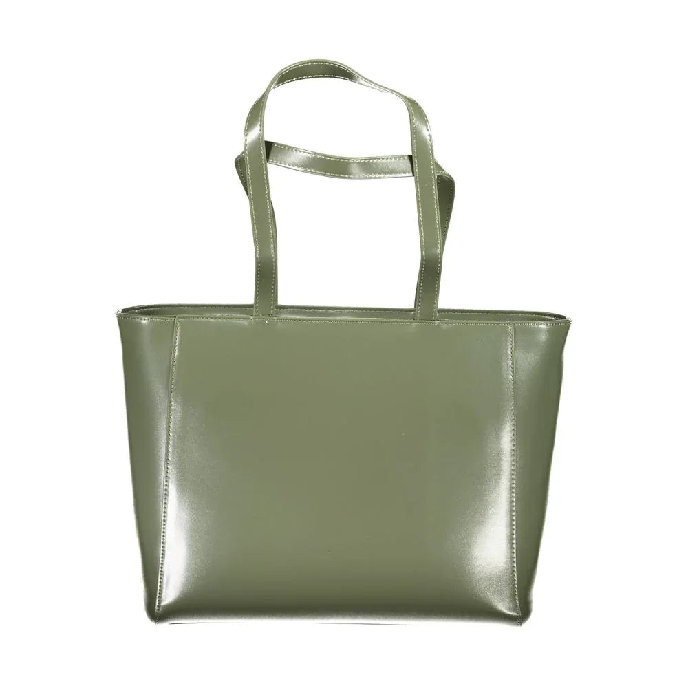 Mario Valentino Verde Polyurethane Women Shoulder Bag - Zeiniez