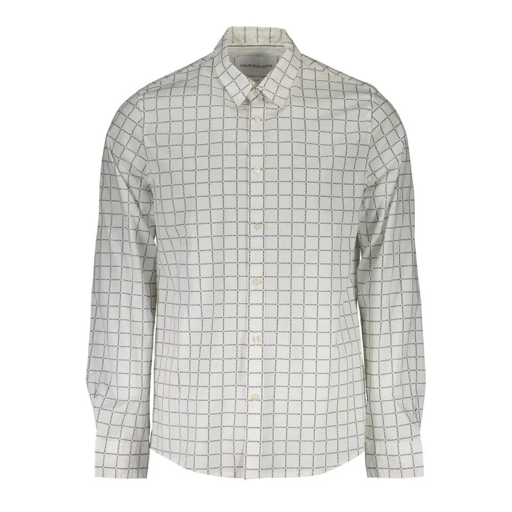 Calvin Klein White Cotton Men Shirt - Zeiniez