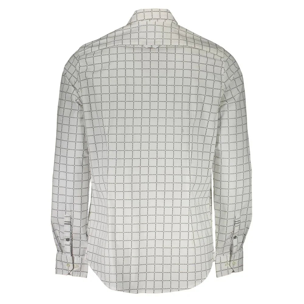 Calvin Klein White Cotton Men Shirt - Zeiniez