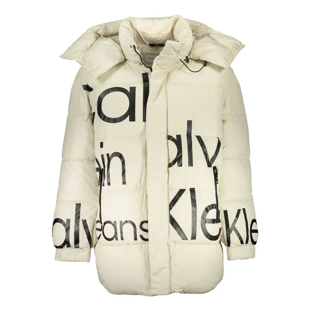 Calvin Klein Beige Polyester Men Jacket - Zeiniez