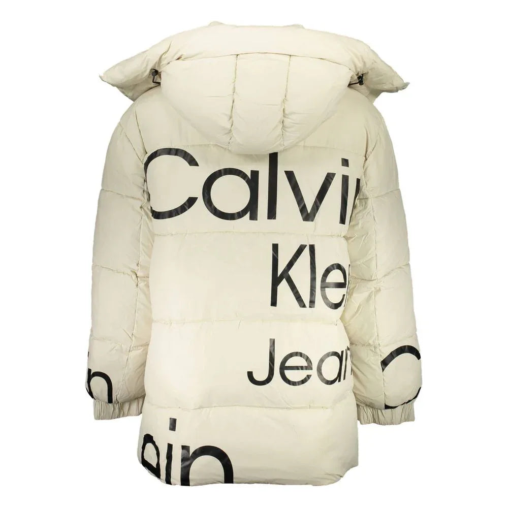 Calvin Klein Beige Polyester Men Jacket - Zeiniez