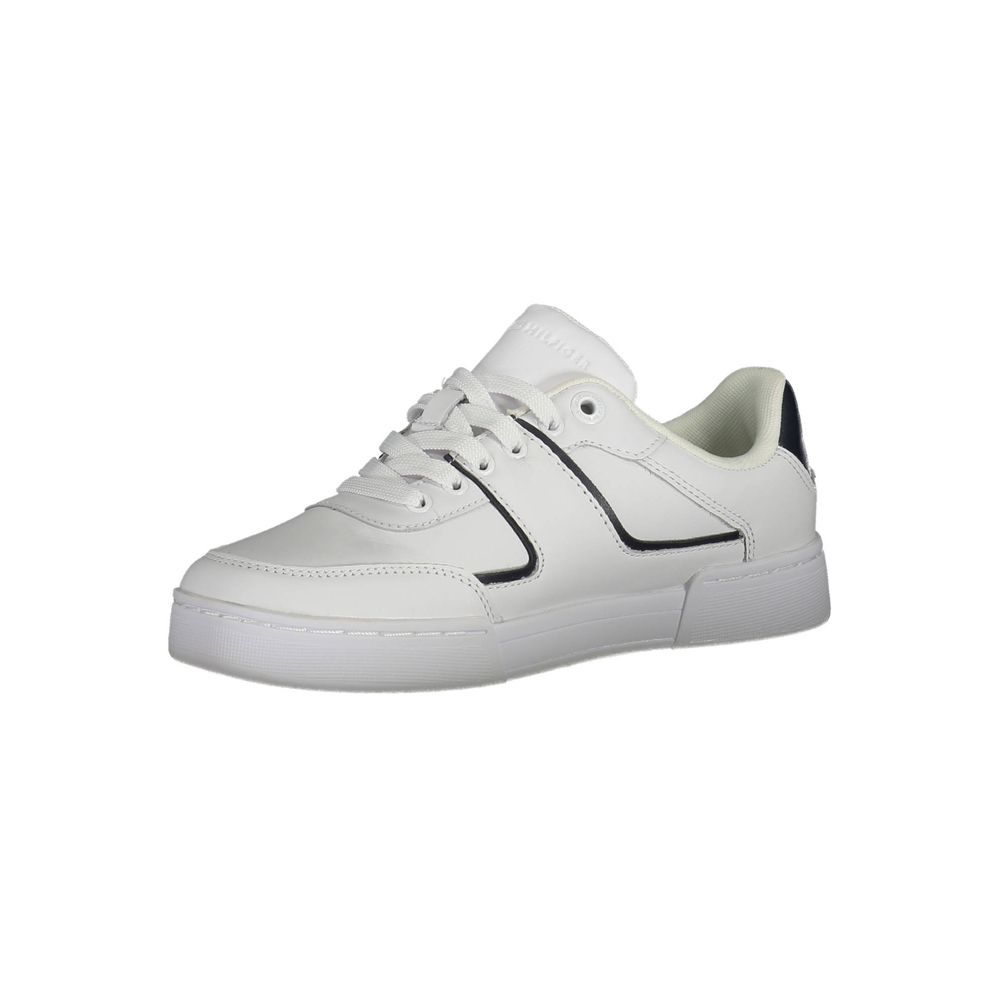 Tommy Hilfiger White Leather Women Sneaker - Zeiniez