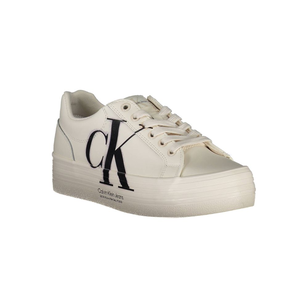 Calvin Klein Bianco Leather Women Sneaker - Zeiniez