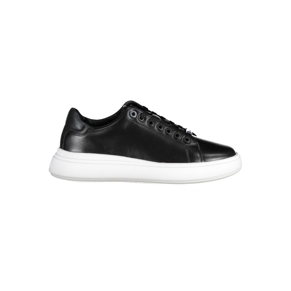 Calvin Klein Nero Pelle Donna Sneaker - Zeiniez