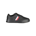 Tommy Hilfiger Black Leather Men's Sneaker - Zeiniez