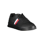 Tommy Hilfiger Black Leather Men's Sneaker - Zeiniez