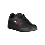 Tommy Hilfiger Black Leather Women Sneaker - Zeiniez