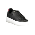 Tommy Hilfiger Black Leather Women Sneaker - Zeiniez