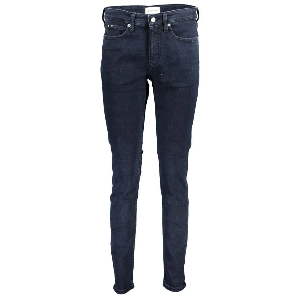 Calvin Klein Blue Cotton Women Skinny Jean - Zeiniez