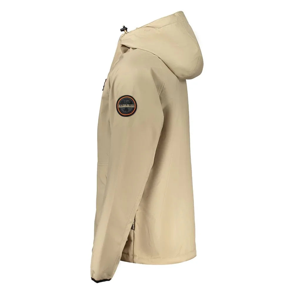 Napapijri Beige Polyester Men's Jacket - Zeiniez