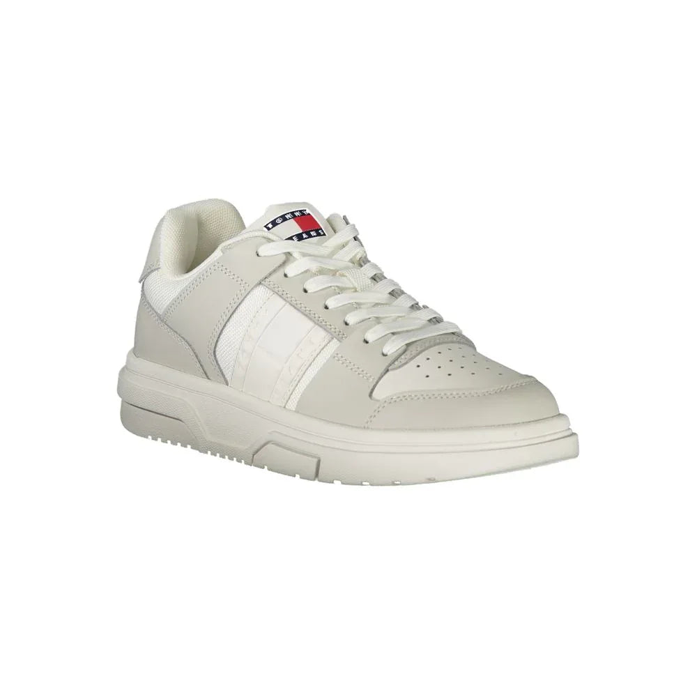 Tommy Hilfiger White Leather Women Sneaker - Zeiniez