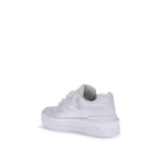 Valentino Garavani White Calf Leather Bos Taurus Chunky Sneakers