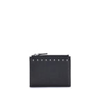 Valentino Garavani Black Calf Leather Bos Taurus Wallet